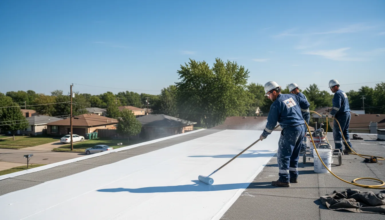 Commercial roof coating in Davenport, NY near me